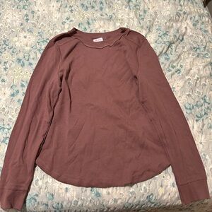 Elegant Dusty Rose Long Sleeve Top